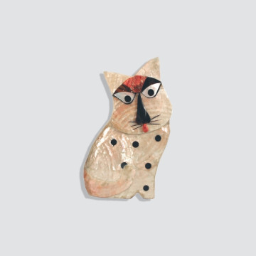 mother-of-pearl cat 20cm