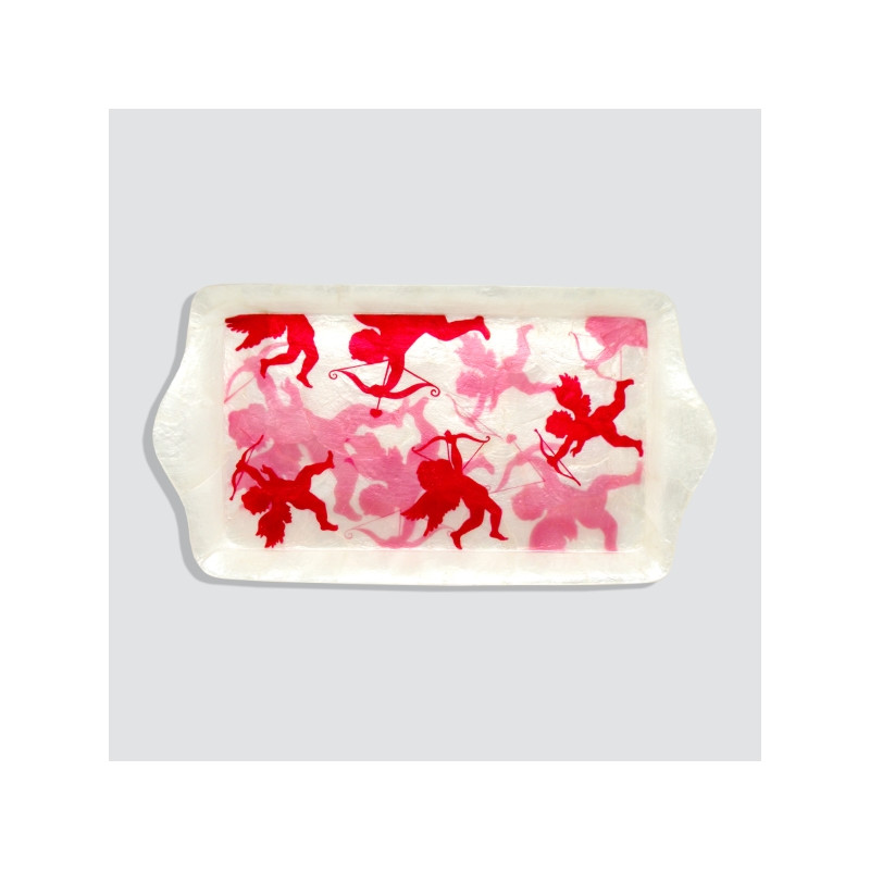Bandeja capiz/nácar. 25x14x1,9cm. Cupido Bandeja capiz/nácar. 25x14x1,9cm. Cupido