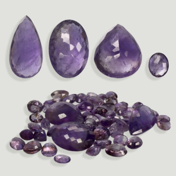 Gems in bag - Amethyst. 100gr.