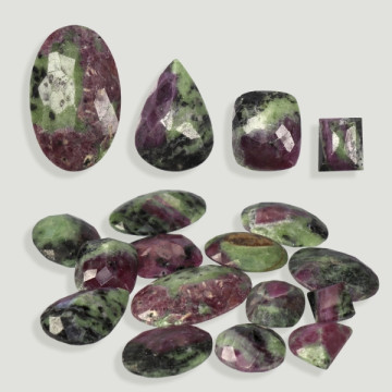 Gems in Bag - Ruby Zoisite. 100 gr.