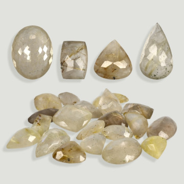 Gemmes en sachet - Quartz rutile. 100gr.