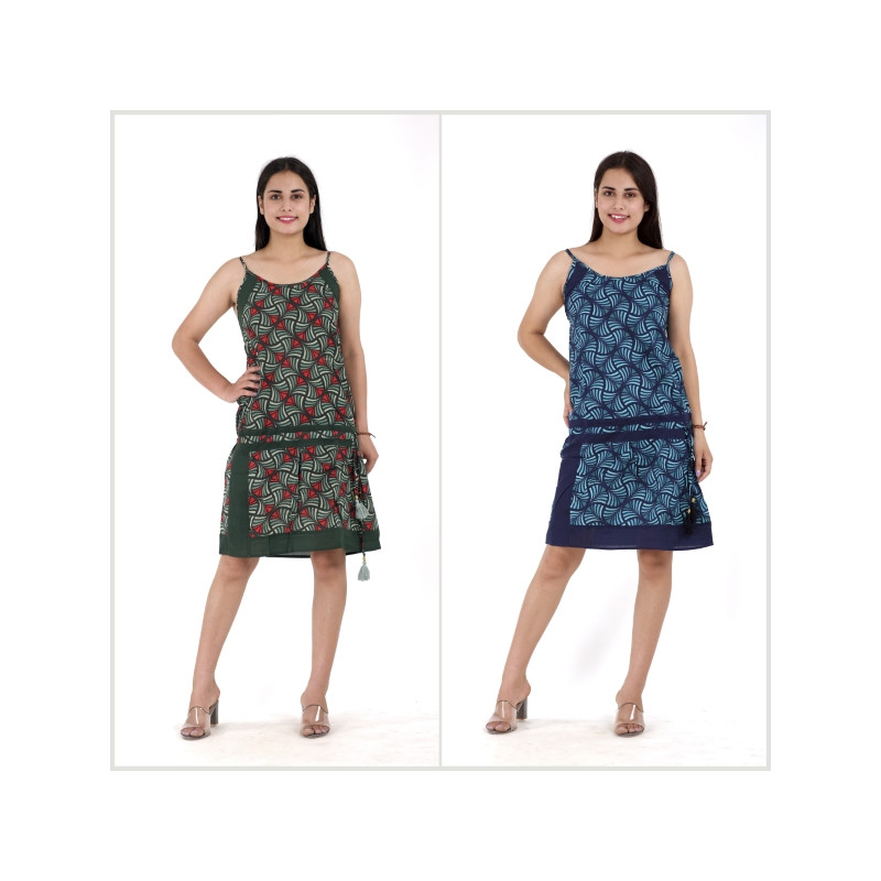 Vestido corto algodón. Vestido corto algodón.