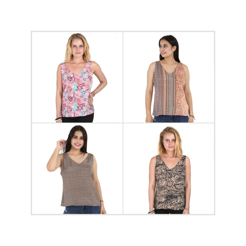 Haut en polyester (effet soie). Haut en polyester (effet soie).