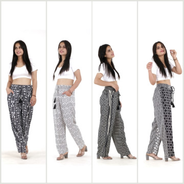 Rayon long pants.