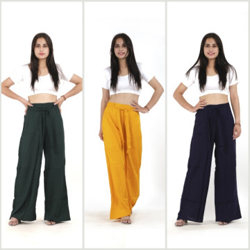 Rayon long pants.