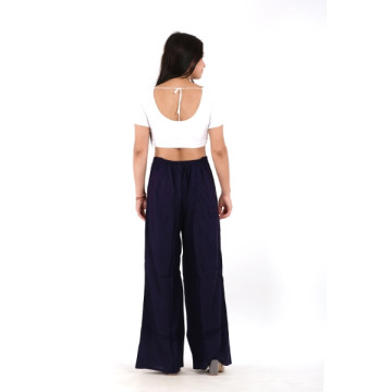 Pantalon long en rayonne.