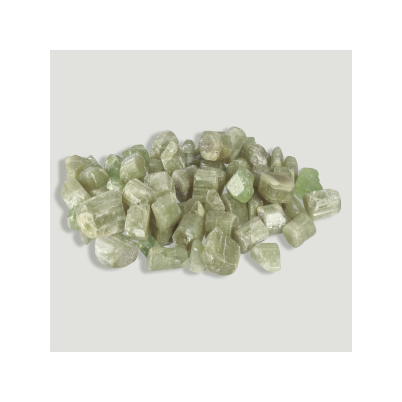 Sachet de 250g. apatite verte Cristal poli Sachet de 250g. apatite verte Cristal poli