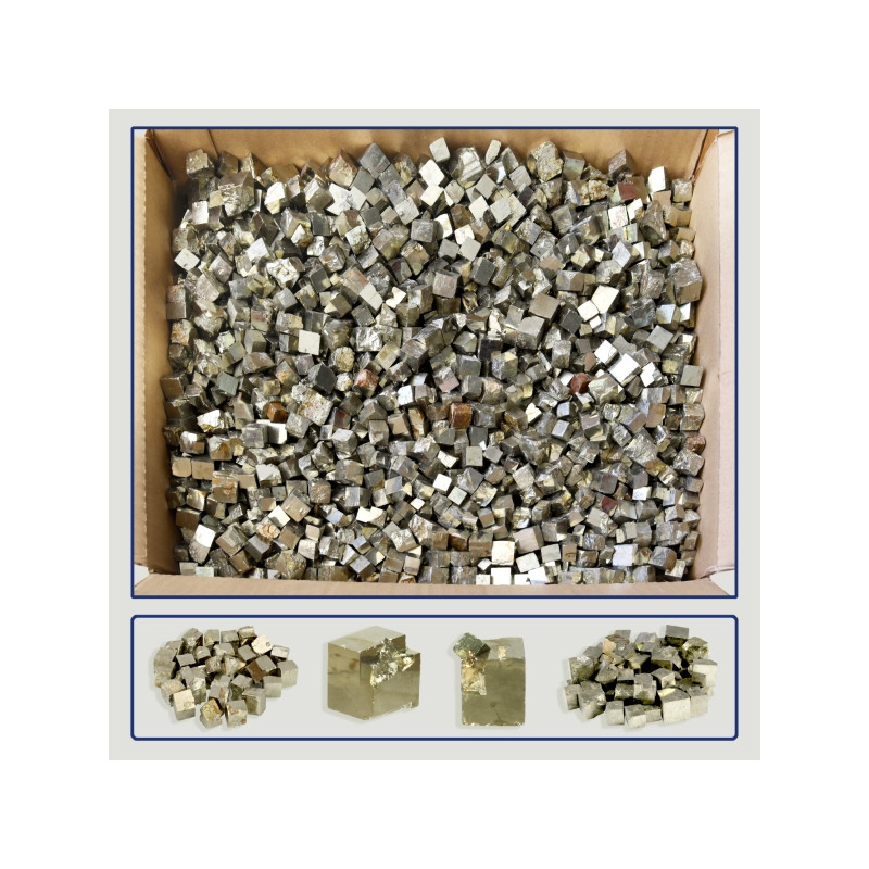 Pirita Cubo. 30Kg. 3600-4000 piezas aprox. Pirita Cubo. 30Kg. 3600-4000 piezas aprox.