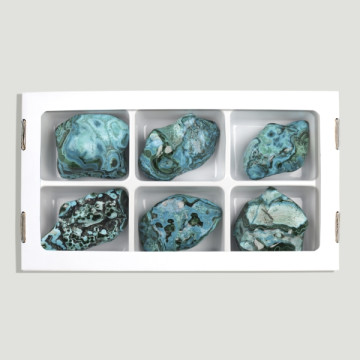 Coffret Chrysocolle-Malachite 0.875gr environ- (Al6)
