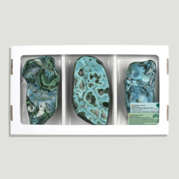 Coffret Chrysocolle-Malachite 0.950gr environ- (Al3)