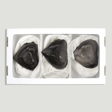 Silver Obsidian Heart 220-250gr- (Al3)