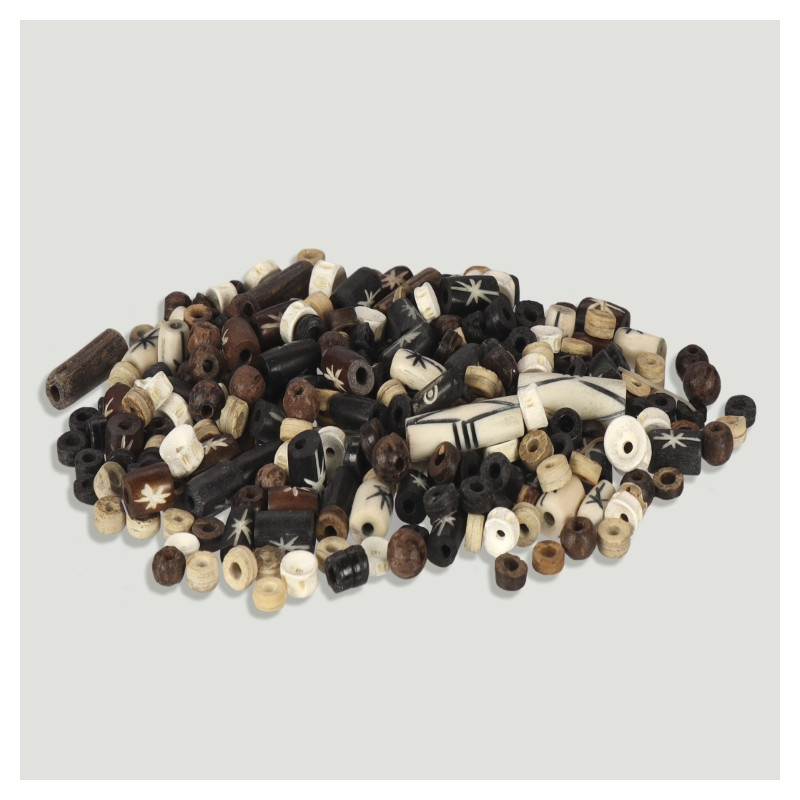 Bolsa cuentas madera+hueso - 60gr aprox Bolsa cuentas madera+hueso - 60gr aprox