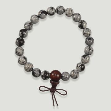 Mala Bracelet Chapelet Tibet Obsidienne Nevada