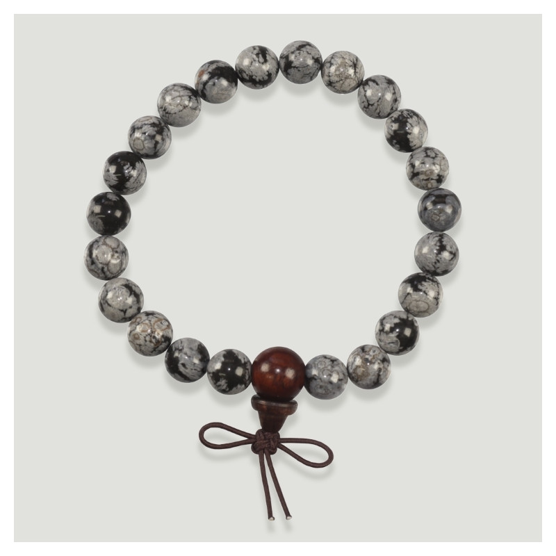Pulsera MALA Rosario Tibet Obsidiana Nevada Pulsera MALA Rosario Tibet Obsidiana Nevada