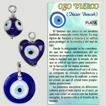 Pingente de prata EYE CRYSTAL - Forma variada