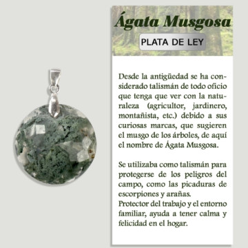 MOSS AGATE Silver pendant - Assorted shape