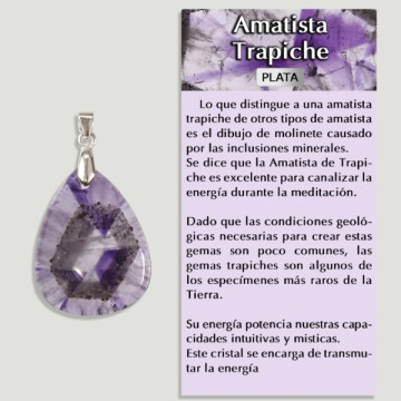 Pingente TRAPICHE AMETHYST Prata - Forma variada