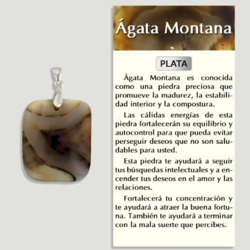 AGATE ARGENT Pendentif argent - Forme assortie