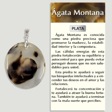 AGATE ARGENT Pendentif argent - Forme assortie