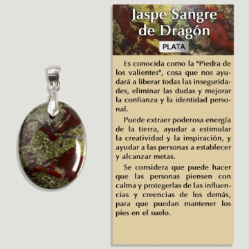 Pendentif argent DRAGON BLOOD - Forme assortie