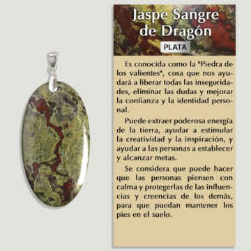 Pendentif argent DRAGON BLOOD - Forme assortie