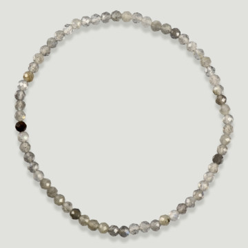 Pulseira Bola Facetada LABRADORITE 3MM