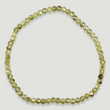 PERIDOTO Pulsera bola Facetado 3MM