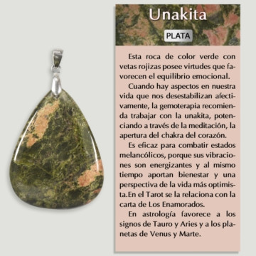 UNAKITA Colgante plata – Forma surtida 