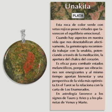 UNAKITA Colgante plata – Forma surtida 