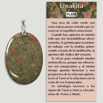 UNAKITA Colgante plata – Forma surtida 