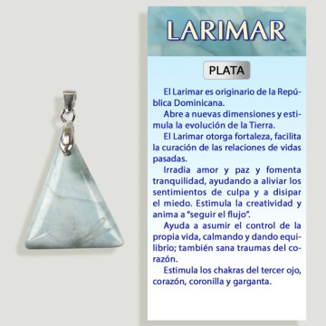 LARIMAR Colgante plata – Forma surtida 