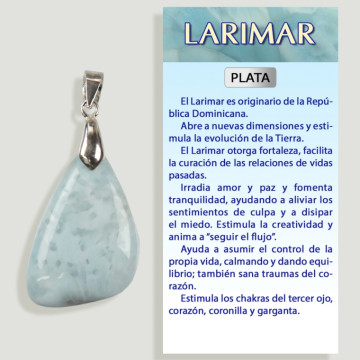 LARIMAR Colgante plata – Forma surtida 