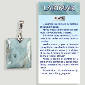 LARIMAR Colgante plata – Forma surtida 