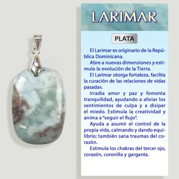 LARIMAR Colgante plata – Forma surtida 