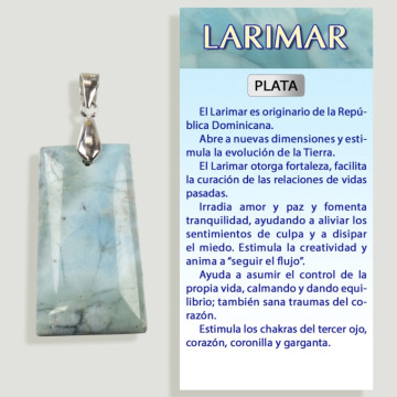 LARIMAR Colgante plata – Forma surtida 