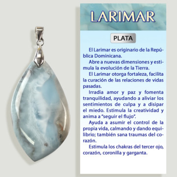 LARIMAR Colgante plata – Forma surtida 