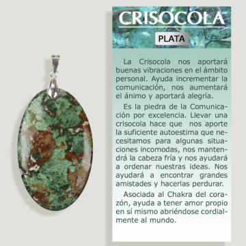 GREEN CRYSOCOLA Silver pendant – Assorted shape