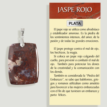 JASPE ROJO AFRICA Colgante plata – Forma surtida 