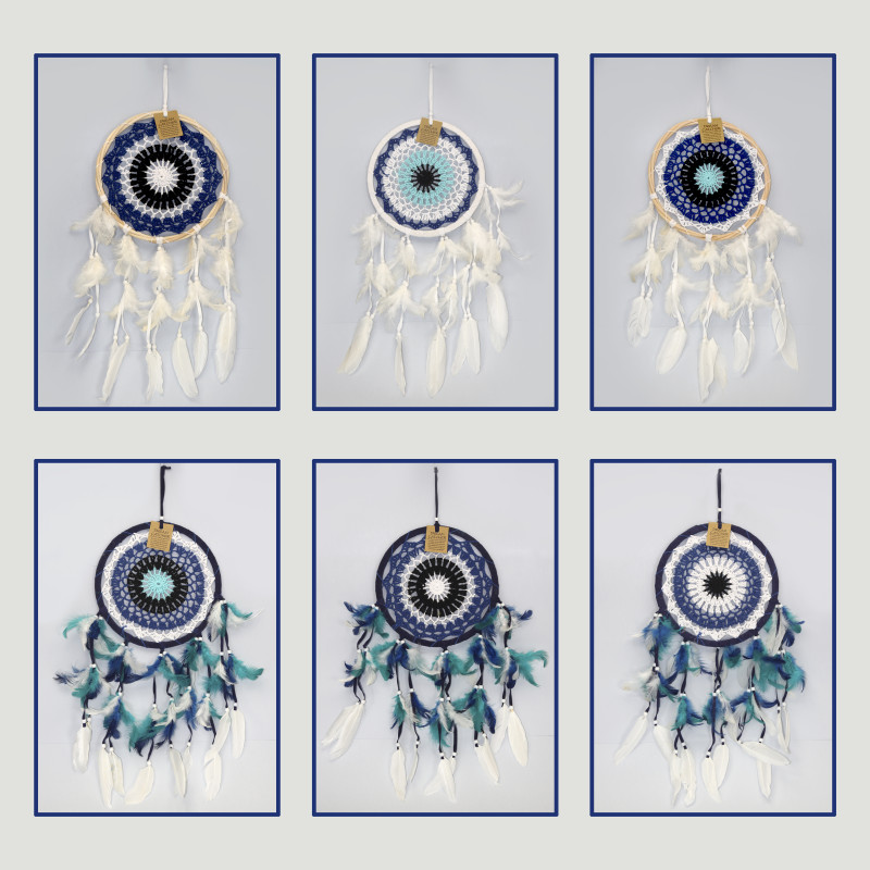 Dreamcatcher bambú /macrame OjoTurco 22cm surtido Dreamcatcher bambú /macrame OjoTurco 22cm surtido