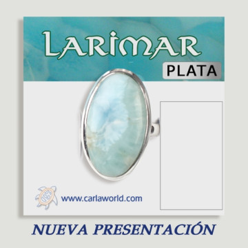LARIMAR Silver Cabochon Ring (PRICE PER GRAM)