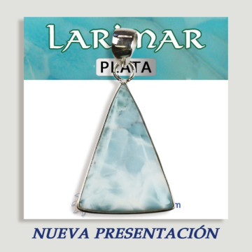 Silver Cabochon Pendant LARIMAR CABOCHON 7,1gr-7,-2gr (PRICE PER GRAM)