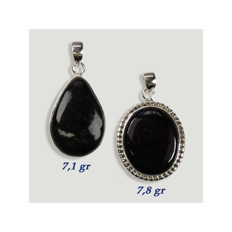 Colgante Plata Cabujón TURMALINA NEGRA (PRECIO POR GRAMO) Colgante Plata Cabujón TURMALINA NEGRA (PRECIO POR GRAMO)