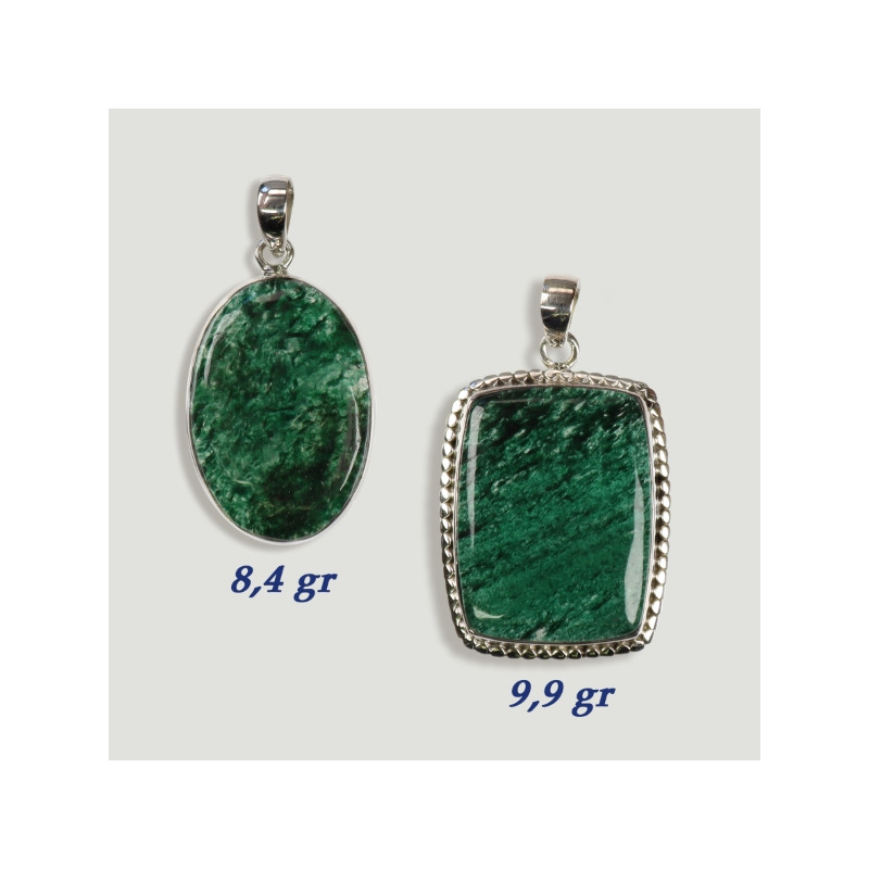 Pingente Cabochão de Prata AVENTURINA VERDE (PREÇO POR GRAMA) Pingente Cabochão de Prata AVENTURINA VERDE (PREÇO POR GRAMA)