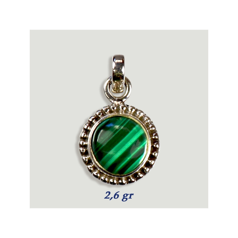 Colgante Plata Cabujón MALAQUITA (PRECIO POR GRAMO) Colgante Plata Cabujón MALAQUITA (PRECIO POR GRAMO)
