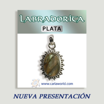 Pingente cabochão de prata LABRADORITE 3,4gr (PREÇO POR GRAMA)