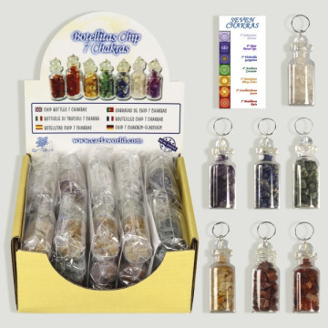 Display chip bottles 7 Chakras