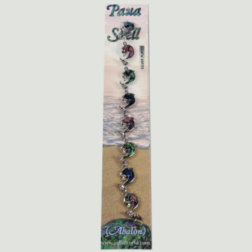 Hook 20 – Abalone bracelet with metal clasp. Models: ASSORTED Dolphins