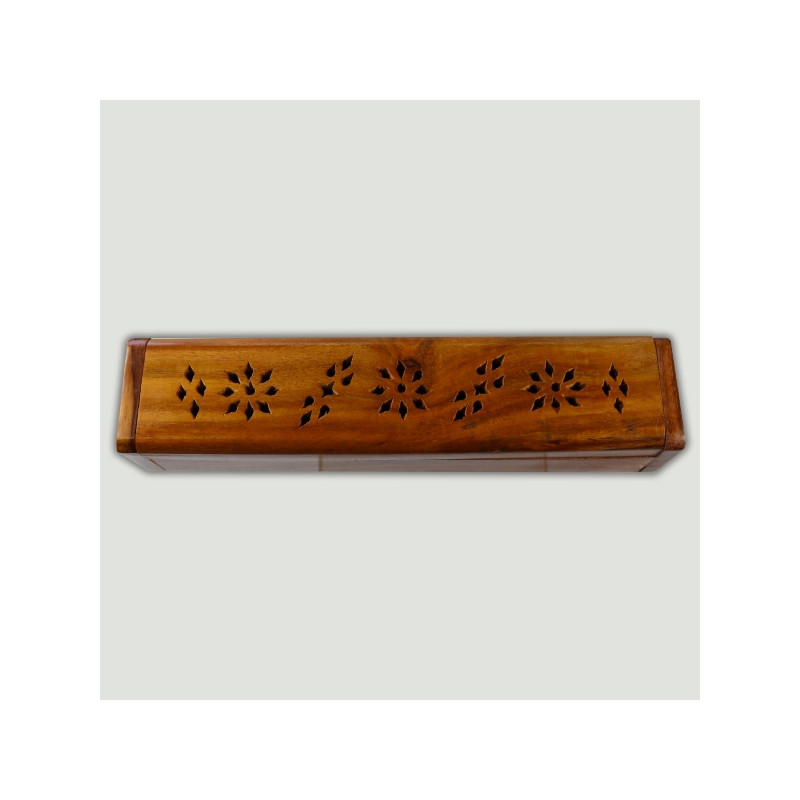 Carved wooden incense holder 5.5x5x25.5cm Carved wooden incense holder 5.5x5x25.5cm