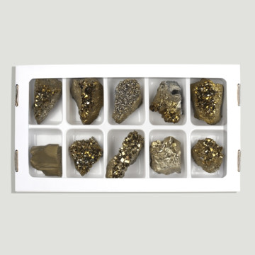 Druse Amethyst Golden Aura 3-4,5cm- (H10)