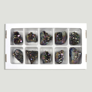 Druse Amethyst Aura Titanium 3-4,5cm- (Al10)